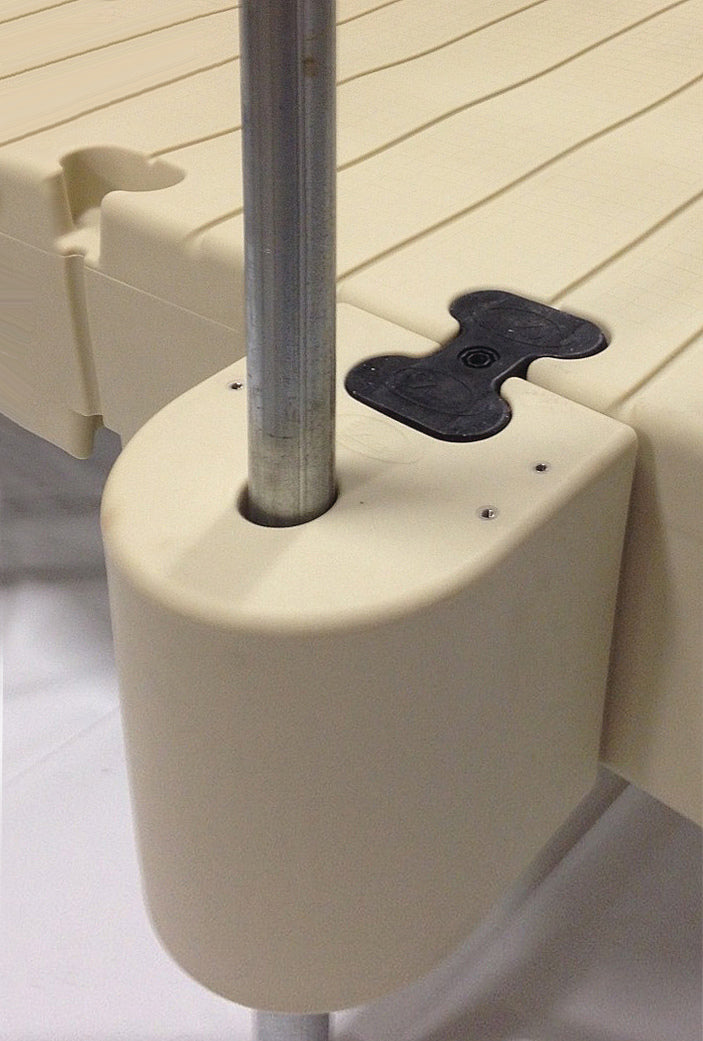 Piling Bracket Kit, Poly w/coupler for 2.5" Pipe