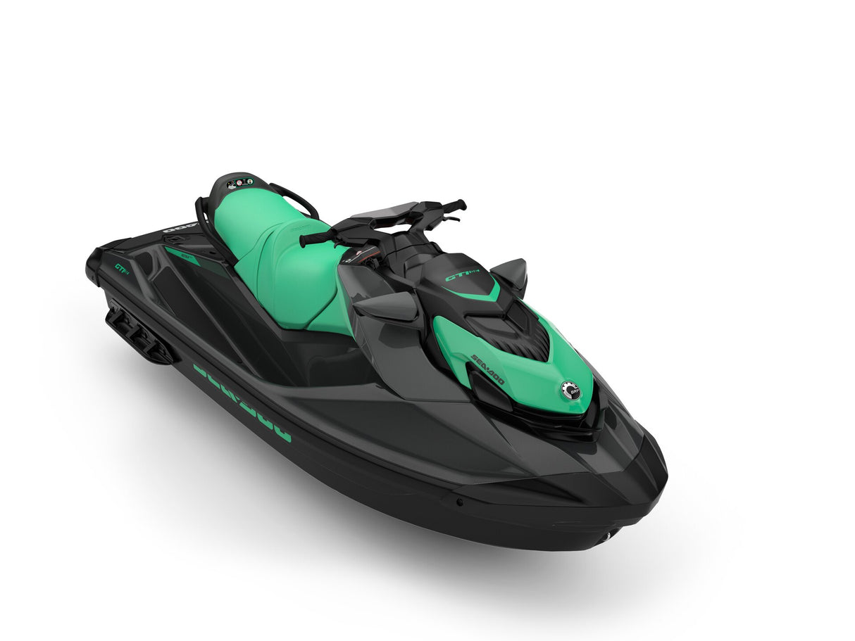 2026 Sea-Doo GTI SE 130 + iBR, iDF in Eclipse Black / Laguna Green