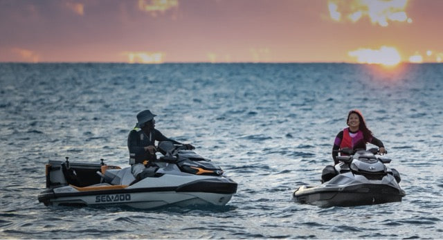 Sea-Doos on the water