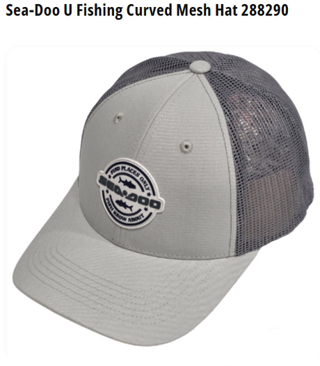 SEADOO U FISHING CURVED MESH CAP