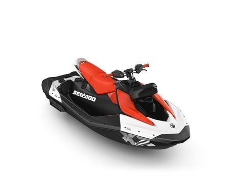 2026 Sea-Doo Spark Trixx for 3 + iBR and Audio in option in Dragon Red / Bright White