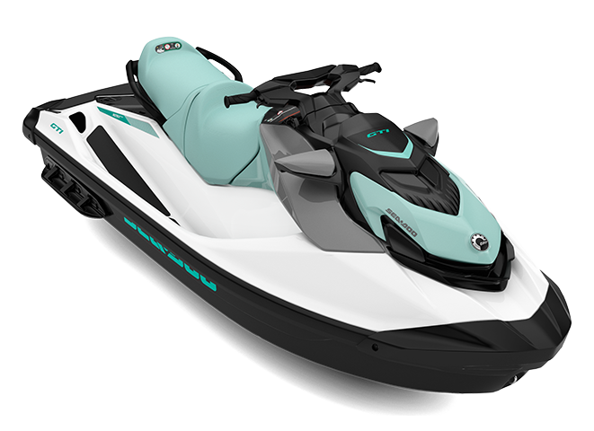 2026 Sea-Doo GTI 130 in Bright White / Neo Mint