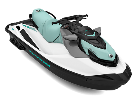 2026 Sea-Doo GTI 130 in Bright White / Neo Mint