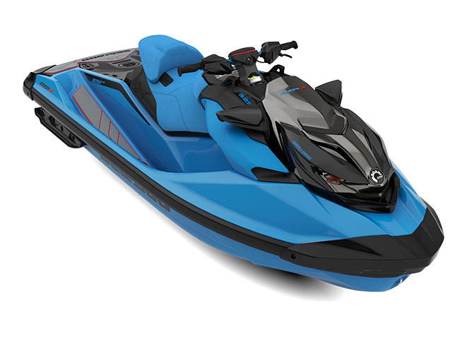 2026 Sea-Doo RXP-X 325 + Tech Package in Gulfstream Blue Premium