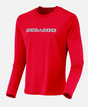 Men's Long Sleeve Rashguard Signature, Lava Red