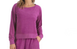 Ladies Terry Crew Sweatshirt, Purple